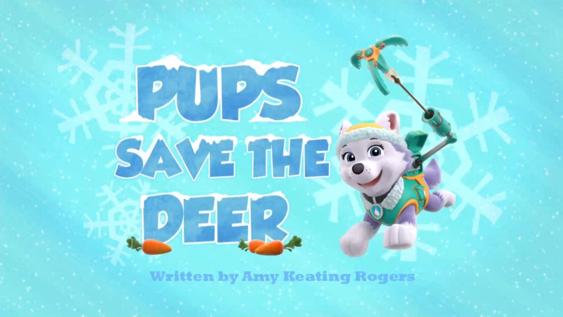 Щенки спасают оленя