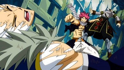 Natsu vs. the Twin Dragons