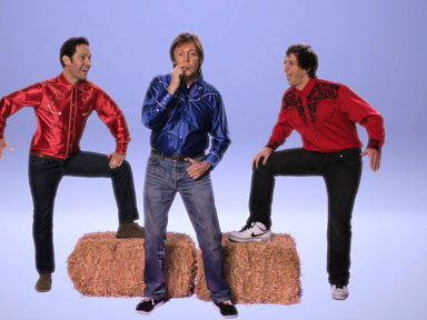 Paul Rudd with Paul McCartney