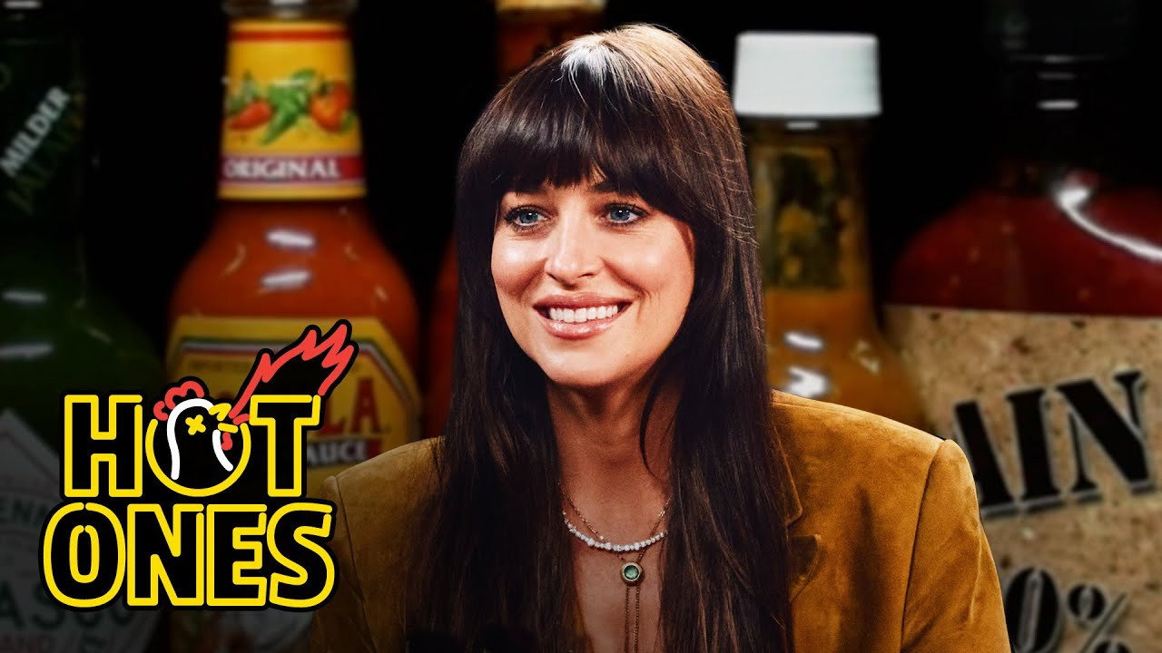 Dakota Johnson Is Not Okay While Eating Spicy Wings