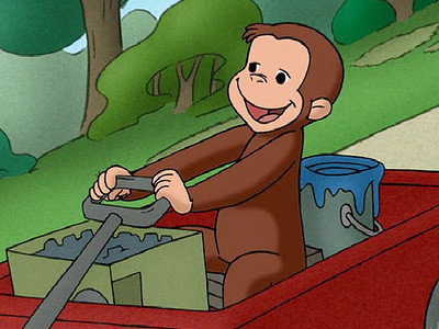 George Fixes Betsy's Wagon